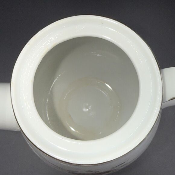 Vintage Celebrity Fine China Nocturne 8 3/4" Coffee Tea Pot 7 Cup Roses Japan - Picture 8 of 9